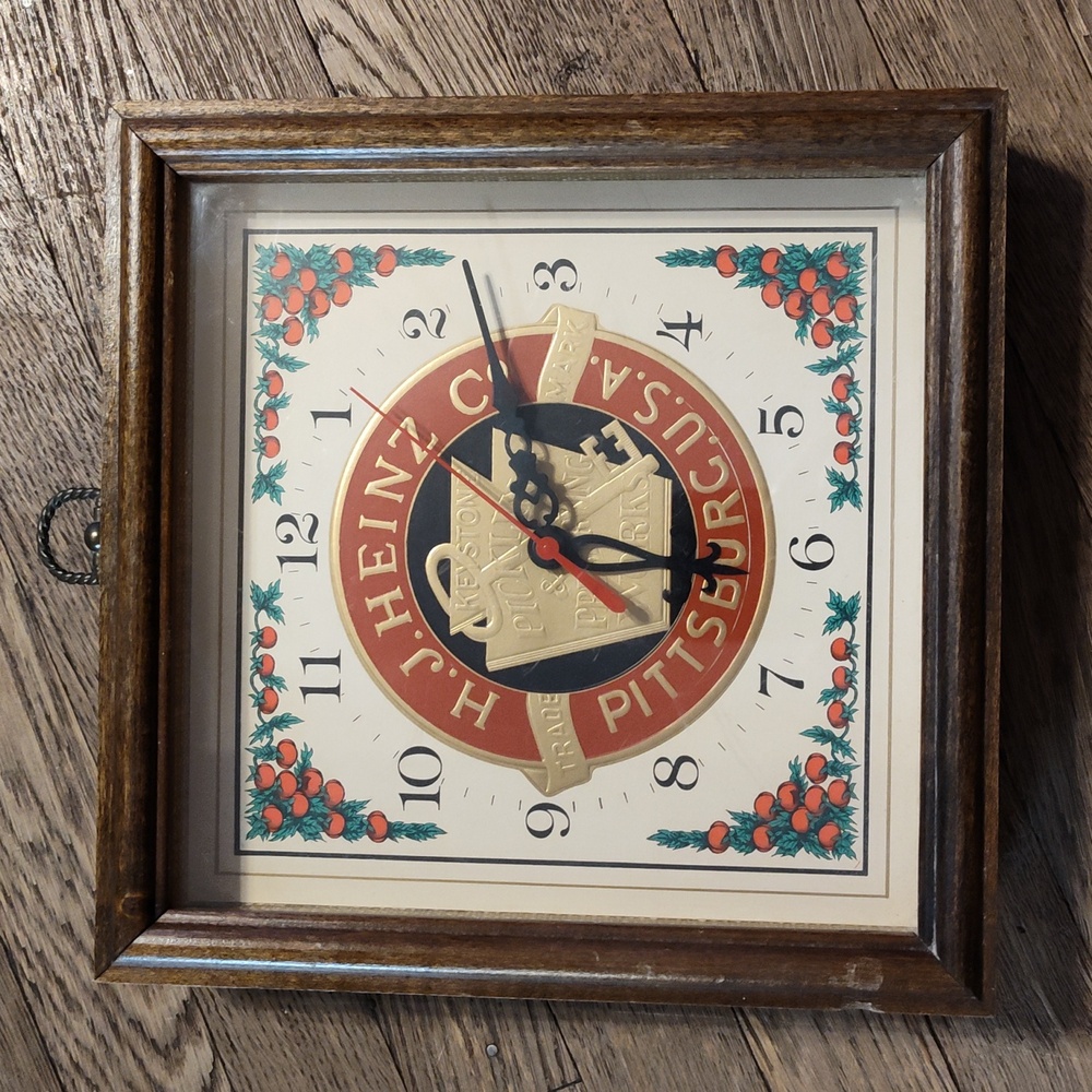 Vintage H.J. Heinz Co. Pittsburgh PA Wall Clock – Retro Advertising Collectible